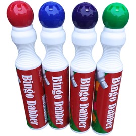 TENLITE Pack of 12 Bingo Dabbers – Non Drip Dot Marker Pens for Bingo, Lotto & Raffle Tickets – Stationery Dauber Ink Markers for Flyers, Arts & Crafts – Assorted Colours for Playing Bingo Games
