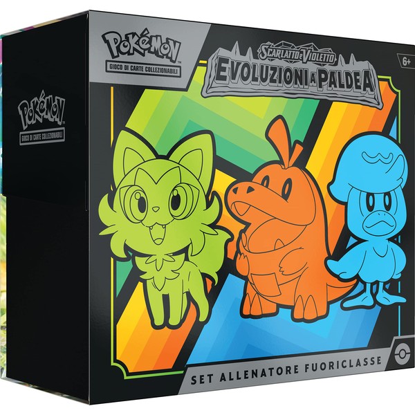Pokémon Pokémon TCG Evolution Elite Trainer Set, Scarlet and Violet Expansion Trainer, Nine Expansion Packs and Premium Accessories, Italian Edition