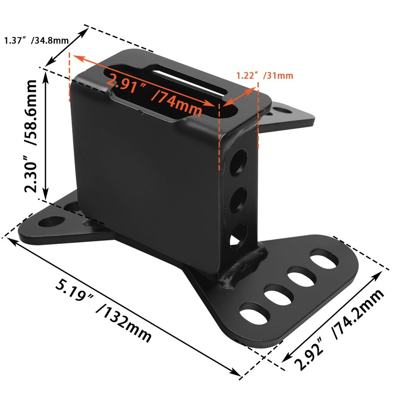 FOVPLUE Adjustable Rider Backrest,Detachable Plug-in Driver Backrest Pad w/Mounting Kit