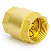 GASHER 1PCS Brass Check Valve 1-1/2" Female Thread, Backflow Prevention,