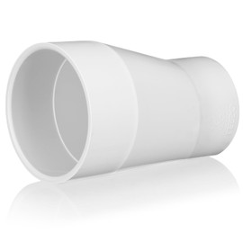 Pushglossy 4" X 3" PVC Pipe Fitting Compatible with 429-E Series Eccentric Reducer Coupling Schedule 40 Suitable for High-flow Capacity, Plumbing, Irrigation, Pool, Spa, White