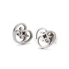 Trollbeads Silver Earring from the Heart Stud Earrings, Silver, no