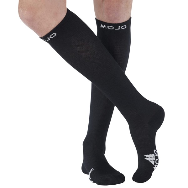 Mojo Athletic Compression Socks Knee Length - Medium Support 15-20mmHg,