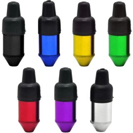 Unbranded Smooth Metal Pepper Shaker w/ Rubber Pacifier Bullet - Red, 1 Pack