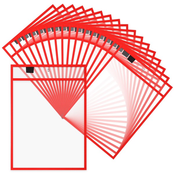Cholemy 25 Pcs Job Ticket Holders 9 x 12'' Dry