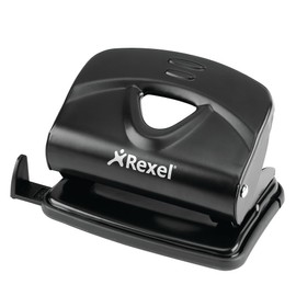 Rexel V220 Locher 2-fach Lochung aus Metall Kapazitä 20 Blatt Schwarz