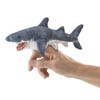 Mini Shark Finger Puppet, Gray, One Size