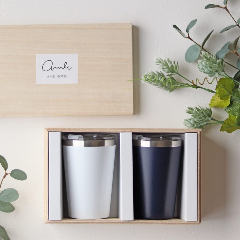 Dolce duo DAM-227 Pair Tumblers with Lids, Heat Retention, Cold