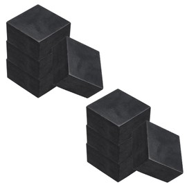 sourcing map 8Pcs Rubber Anti Vibration Pads, 2" x 2" x 1" Square Rubber Shock Absorbing Washer Pads, Non-Skid Protector Mat for Washer Dryer Air Conditioner Compressor