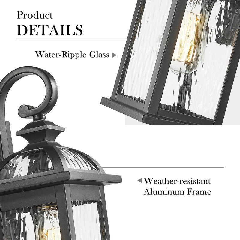 Darkaway Outdoor Lights Fixture Wall Mount, Exterior Wall Light with