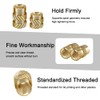 Pack of 145 Brass Threaded Inserts Female Thread Knurled Nuts,