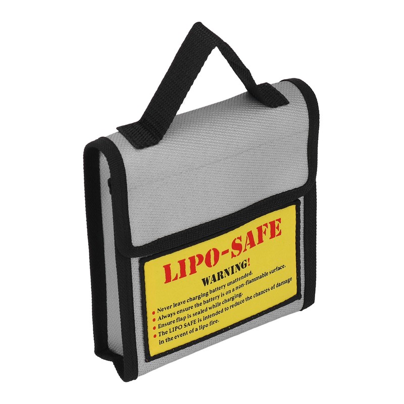 Lipo Battery Safety Bag Grey Fireproof Explosion Proof Battery Guard