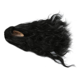 Doll Wig Doll Wig Doll Wig Doll Wig Curly Heat Resistant Fringe for Dress Up Doll (Black)