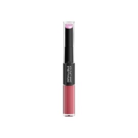 L'Oreal Paris Lip Make-up, Infallible Lipstick, Toujours Teaberry 213 Liquid Lipstick for 24-Hour Full Lips, With Moisturising Lip Balm, Pack of 1