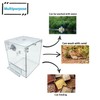 kathson Acrylic Bird Bath Box,Parrot Transparent No-Leakage Bathtub for Cage