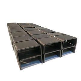 The ROP Shop | (Pack of 36 2x4 Raw Steel Weld-On Stake Pocket Brackets for Curt 83072 Trailers