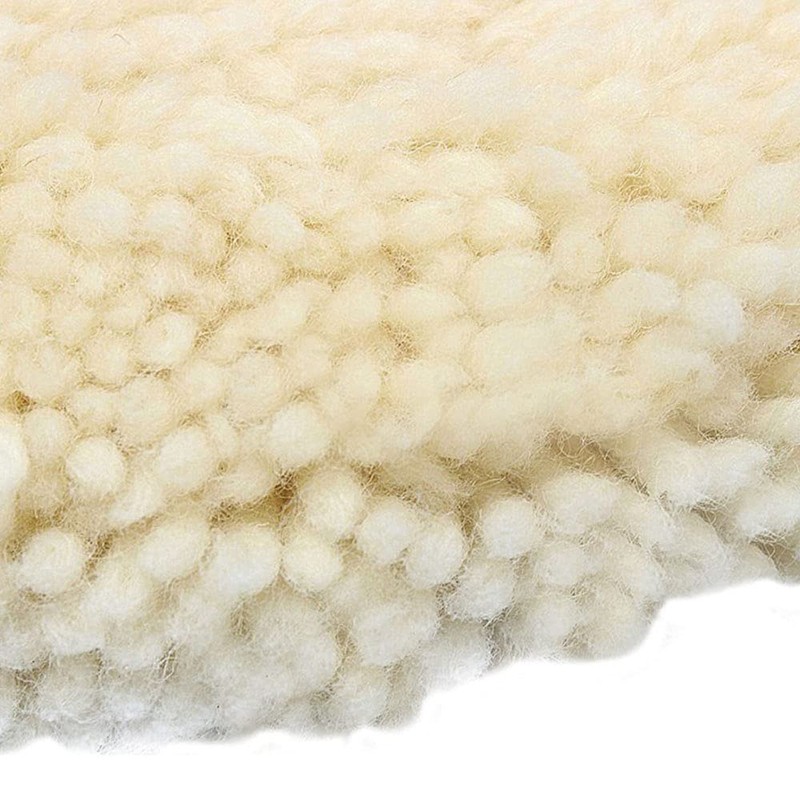 ANCLLO 8 Inch 100% Wool Hook and Loop Grip Buffing