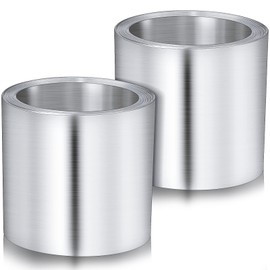 Lounsweer 4'' x 50' Aluminum Roll Flashing for Roof and Garden, Prevents Roofing Stains, Roof Strip for Moss and Mildew Prevention(4 Rolls)