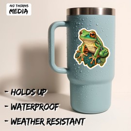 Tree Frog Sticker 4 Inch - Waterproof Animal Vinyl Decal for Laptop Water Bottle Car Tumbler - Durable Aesthetic Long-Lasting Stickers for Adults ID44990