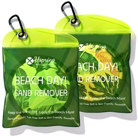 Uspring 2 Pcs Sand Remover for Beach, Sandscreen Sand Remover Beach Essentials, Sand Removal Bags, Beach Accessories, Vacation Essentials, Beach Must Haves, Gifts for Women