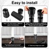 Behogan Stretchy Rain Gutter Downpipe Drain Flexible Downpipe Extension Set