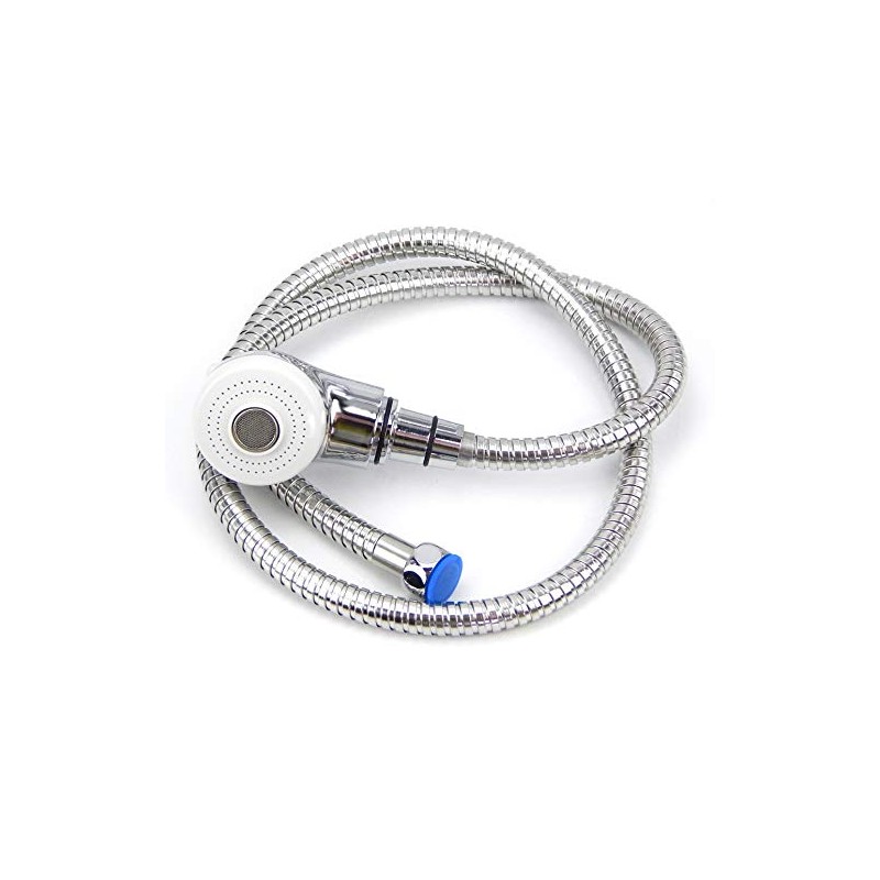 Salon Shampoo Bowl Equipment Sprayer (White & Chrome) 1/2" Female