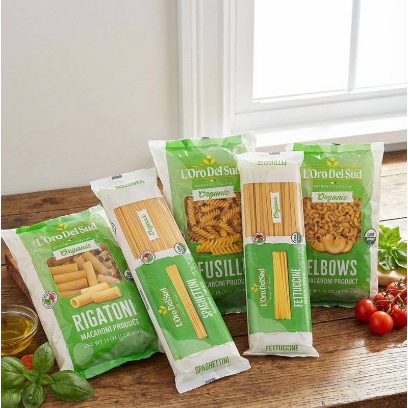 L'Oro Del Sud Organic Cavatappi Pasta, 100% Durum Wheat, Italian