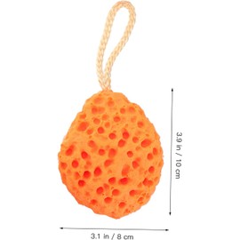 3 Piezas Esponja de Baño para Bebe, Esponja Natural de Baño, Esponja de Baño Súper Suave Sin Látex para Niños, Bola de Baño de Esponja Suave Exfoliante, Cuidado de la Piel Ducha SPA Limpieza Corporal Limpieza de Cepillo Hidrofílica Esponjas de Ducha Súper