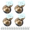 Homend 4-Pack Antique Copper Ball Caster for Sofa Furniture,Bench &