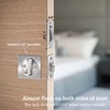 Dontay 2 Pack Pocket Door Privacy Lock and Pull, Stainless