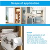 Cakuuma Cabinet Hinge Repair Plate Kit - Classic Style, Stainless