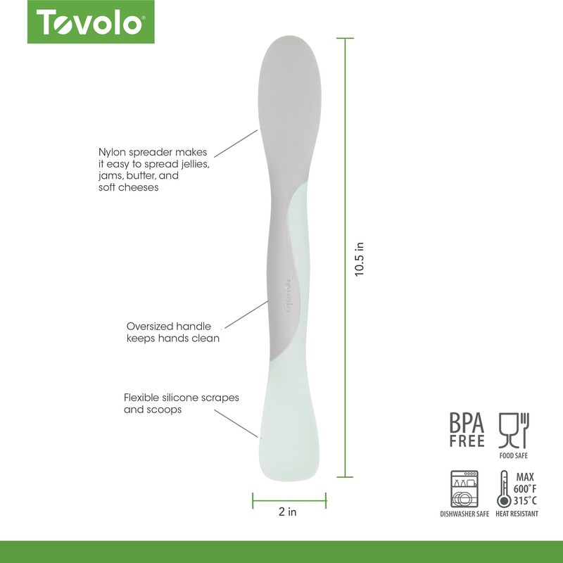 Tovolo Scoop and Spread Large Dual End Silicone Sandwich Spreader