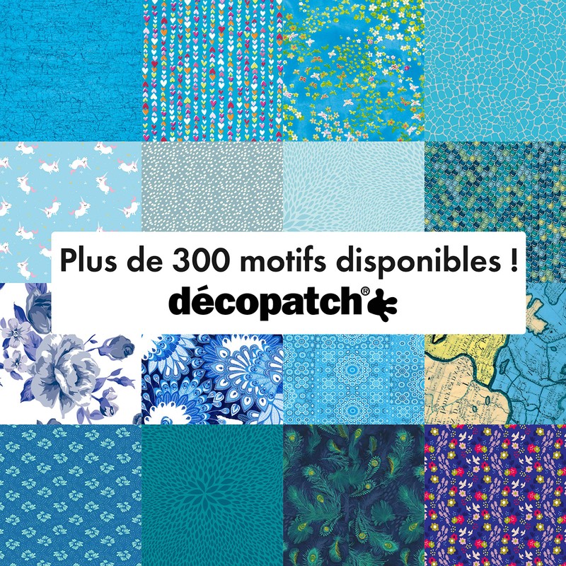 Décopatch Paper No. 691 Pack of 20 Sheets (World Map,
