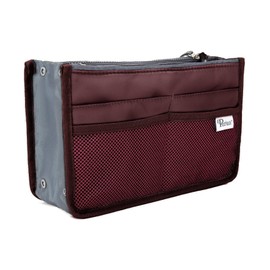 Periea Chelsy Handbag Organiser Insert (Wine, Medium)