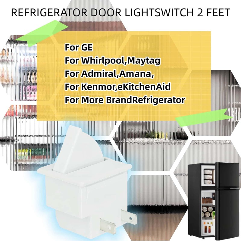 3 - Pack Universal Refrigerator Door Light Switch, 2 -