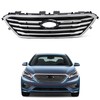 munirater Front Bumper Chrome Grill Factory Style Grille Replacement for