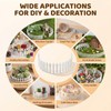 35 Inch Mini Fairy Garden Fence DIY Small Wood Decorative