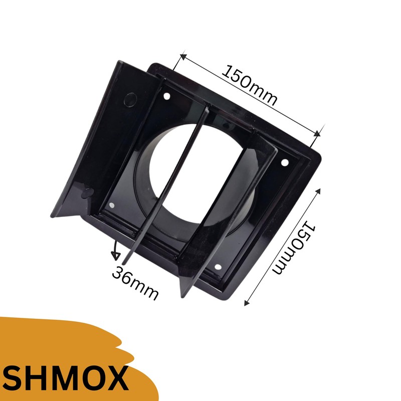 SHMOX Gravity Grille Shutter 155mm External Dimension Ducting Air Vent