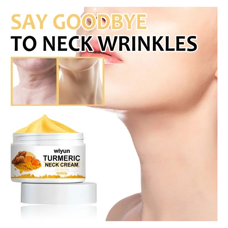 Crema Reafirmante De Cuello De Cúrcuma, Hidratante Facial Co