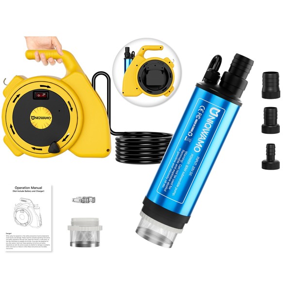 Uniqwamo Portable Transfer Pump Compatible For Dewalt 20V Max Battery,