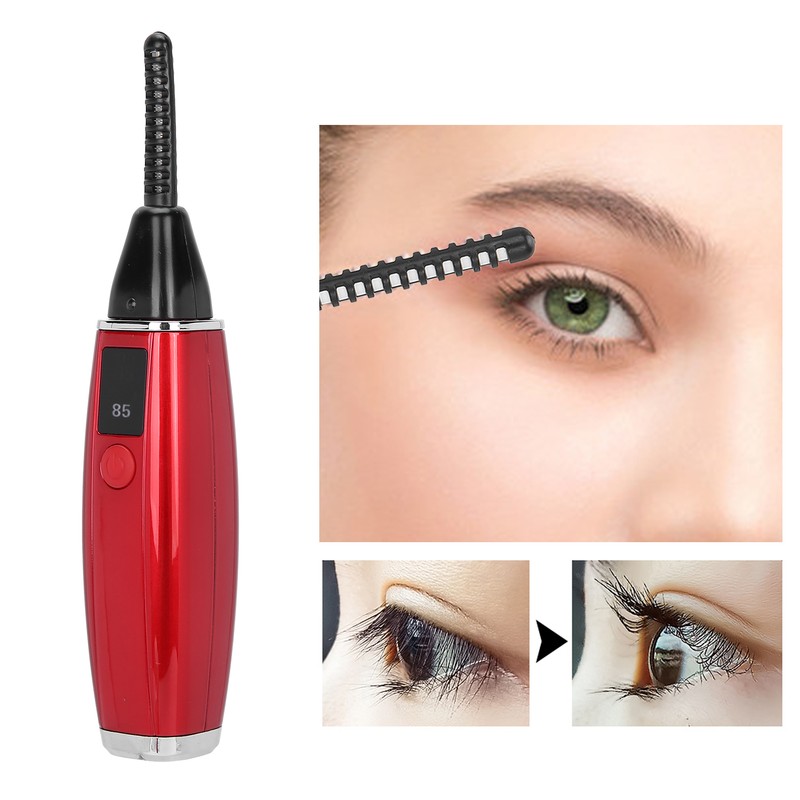 Electric Heated Eyelash Curler Long Lasting Two Temperature Electric Eyelash