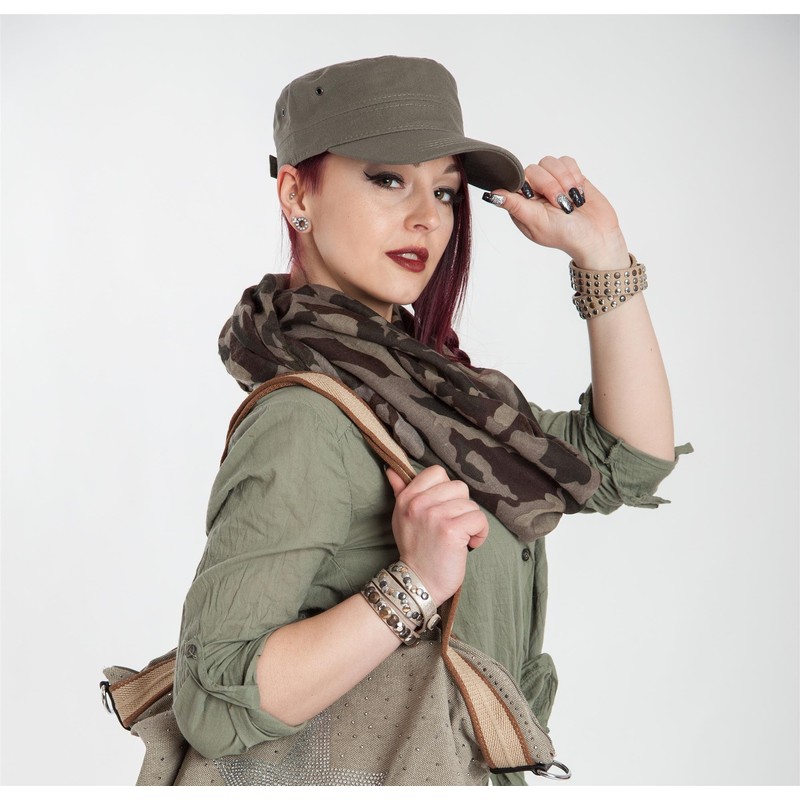 styleBREAKER 04023020 Military Style Cap Made from Durable Cotton Canvas