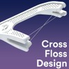 DenTek Cross Flosser - Púas de hilo dental para control