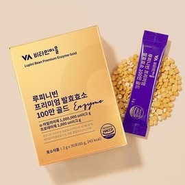 Vitamin Village Ruffini Bean Premium Fermented Enzyme 1 Million Gold 30 Packets (1-Month Supply) Ruffini Beans / 비타민마을 루피니빈 프리미엄 발효효소 100만 골드 30포 1개월분 루피니빈콩