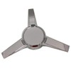BB Auto New 3-Bar Spinner Chrome Wheel Hub Center Cap