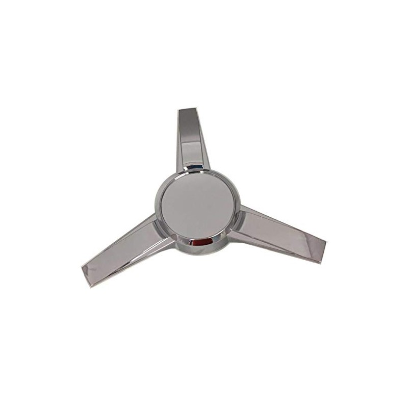 BB Auto New 3-Bar Spinner Chrome Wheel Hub Center Cap