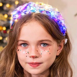 DRESBE Light Up Headband LED Headbands Glow Party Concert Hair Accessories for Girls