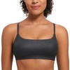 CRZ YOGA Womens Butterluxe Adjustable Spaghetti Strap Sports Bra -