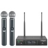 Phenyx Pro Sistema de Micrófono Inalámbrico UHF Dual PTU-71-2H
