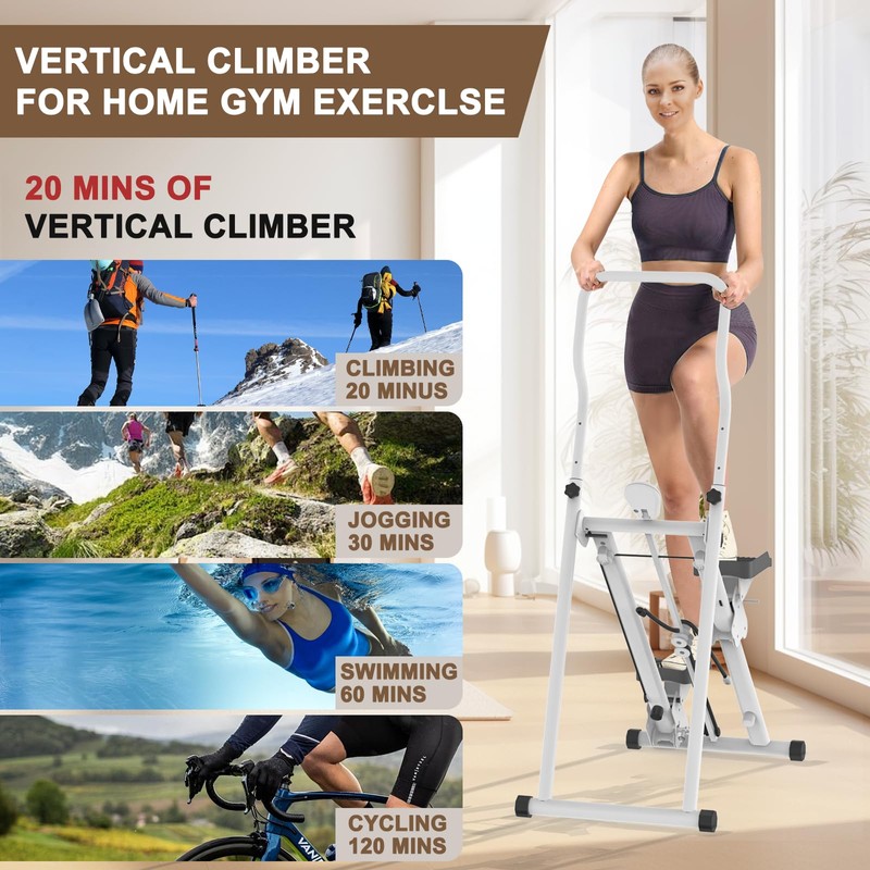 Stair Stepper for Home Gym Exercise, New Version Vertical Climber